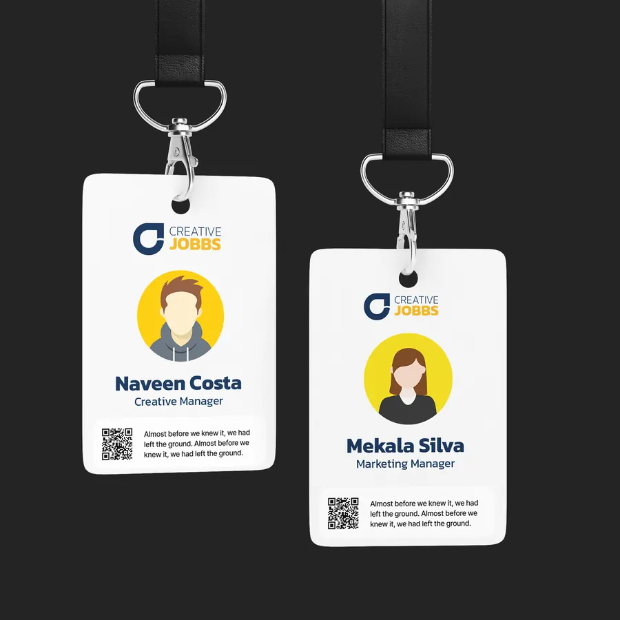 Creative Jobbs staff ID cards